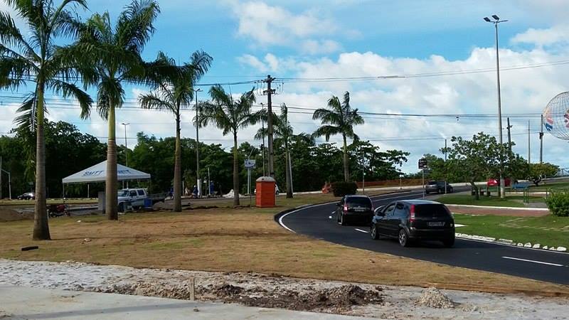 Chuvas adiam a inauguração da Rotatória do Caju - SMTT Aracaju